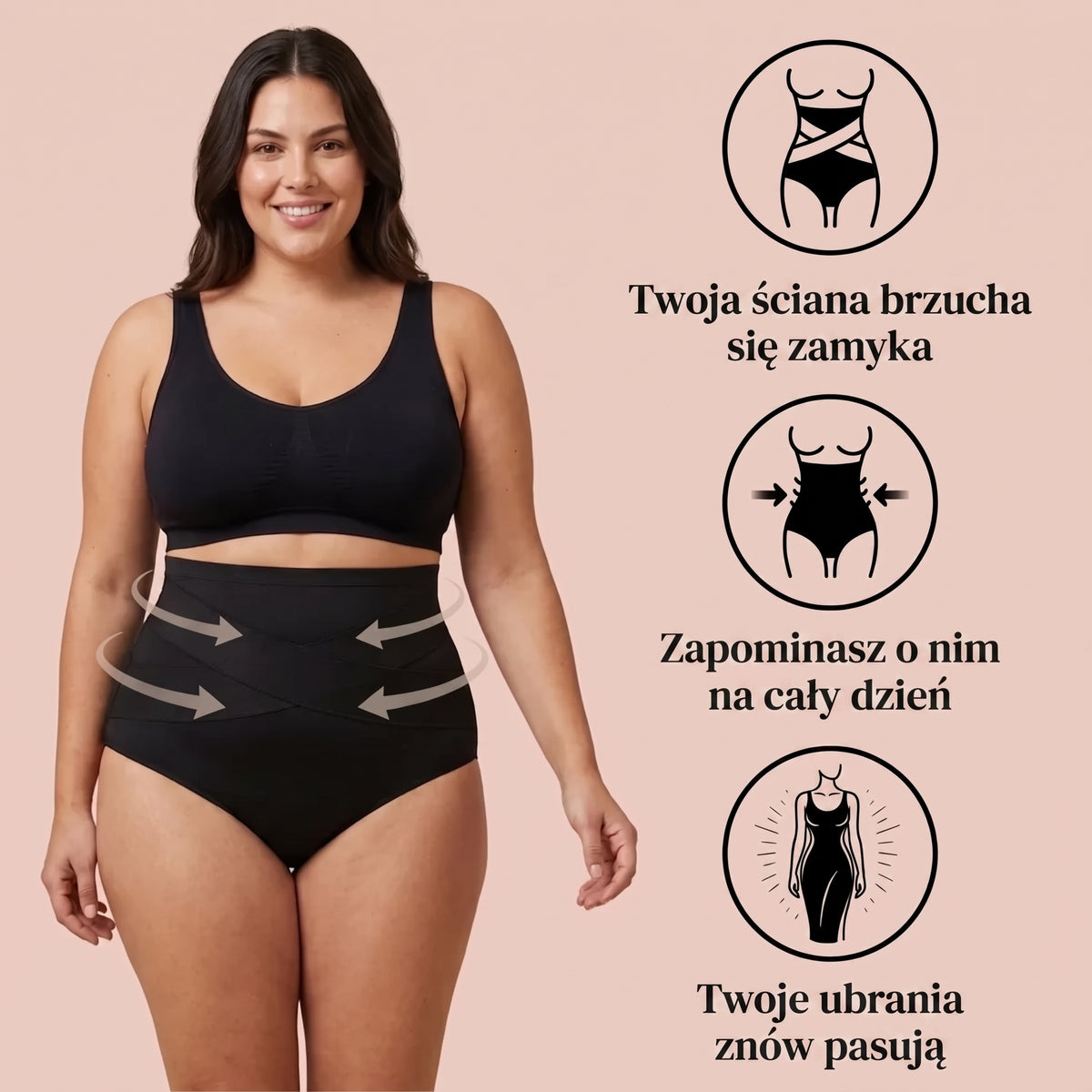 Majtki poporodowe - kompresja 360°